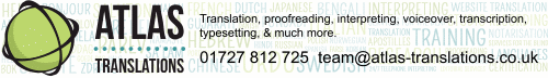 Atlas Translations - London 0207 240 6666