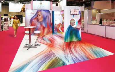 Quadrant2Design’s Photo-Floor™ innovation – now bundled in with all their Free2hire™exhibition stands