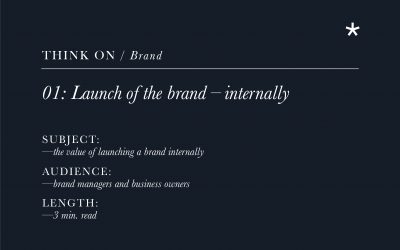 Launching the brand internally after a change