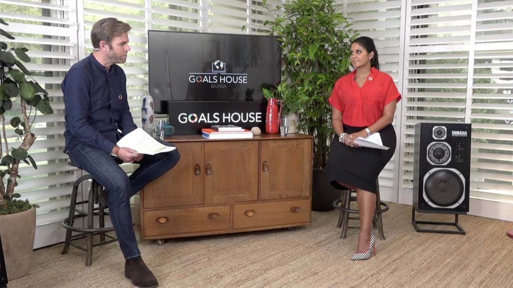 Broadley facilitates Goals House live streaming for United Nations